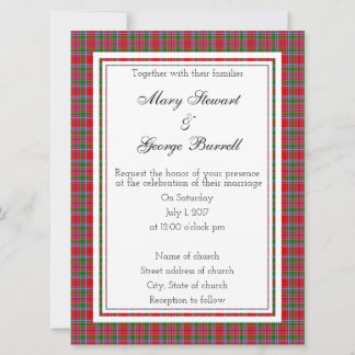 Burrell Scottish Wedding Invitation