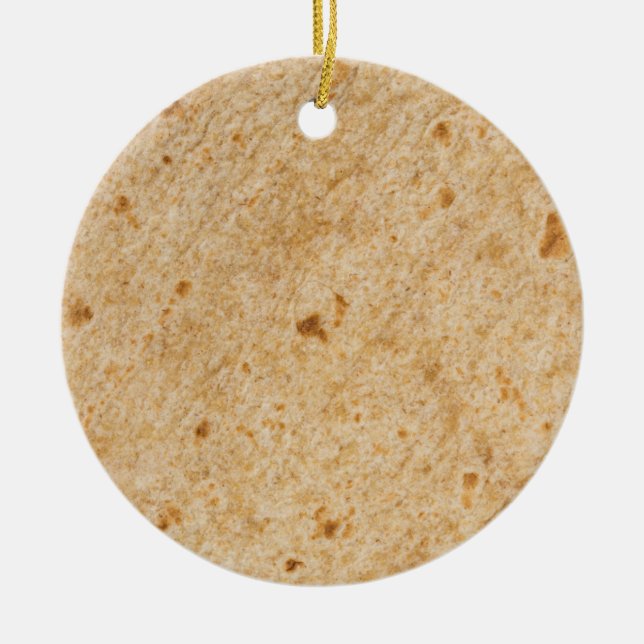Burrito Ceramic Ornament (Front)