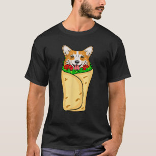 Burrito Corgi Welsh Funny Pun Cinco De Mayo Puppy  T-Shirt
