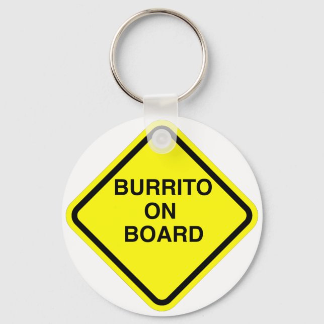 Burrito On Board Keychain (Front)