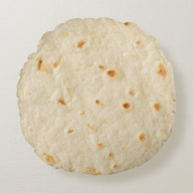 Burritos, Giant Tortilla Round Pillow (Front)