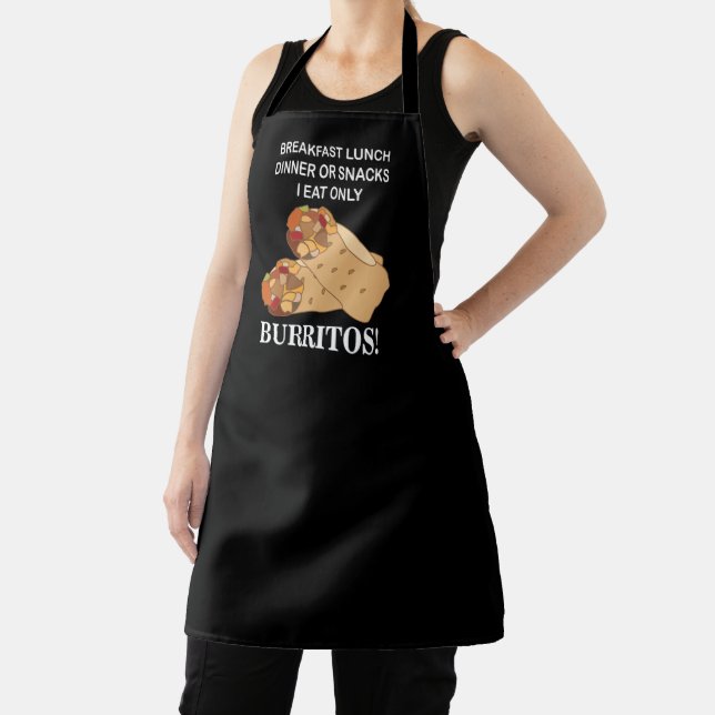 Burritos I Eat Only Burrito  Apron (Insitu)