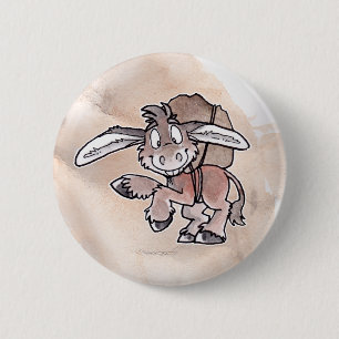 Burro 2 Inch Round Button