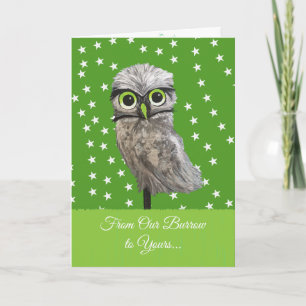 Burrowing Owl Holidays Holiday Card
