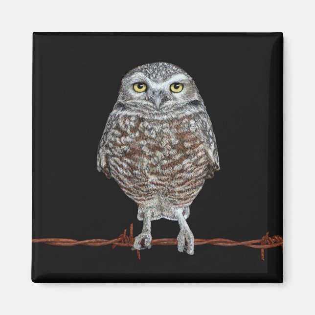 Burrowing Owl Magnet (Front)