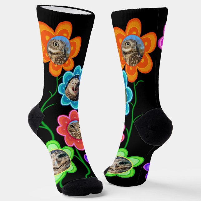 Burrowing Owl Socks (Angled)