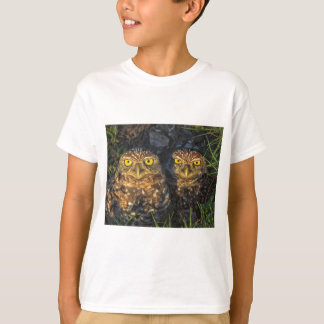 Burrowing Owls Cuddled in their Burrow T-Shirt