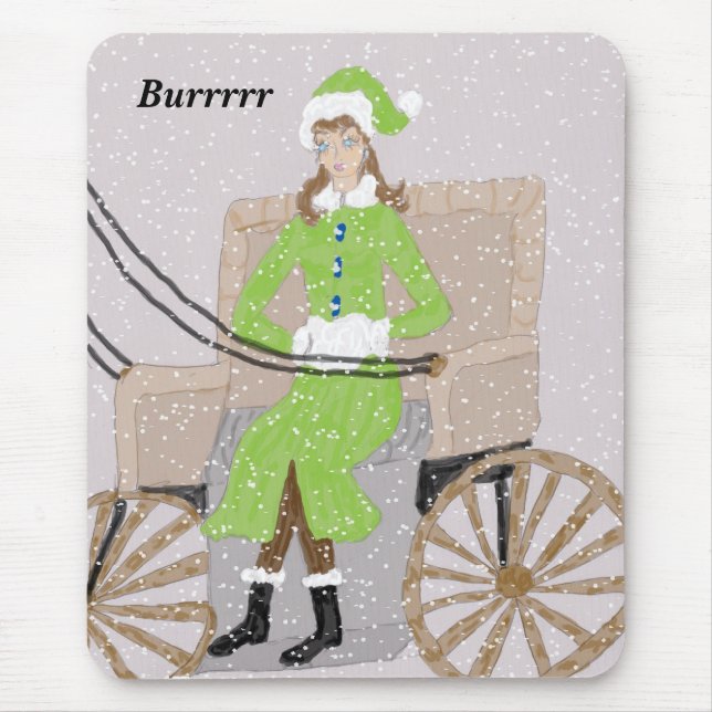 Burrrrr Mousepad Hand Drawn (Front)