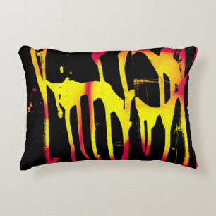 burrs and spurs and bacchanal accent pillow