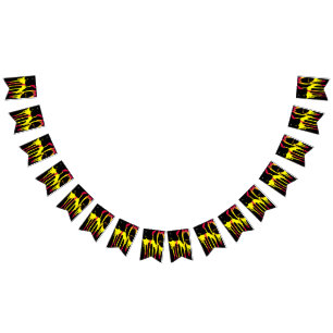 burrs and spurs and bacchanal bunting flags