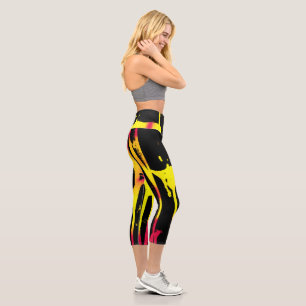 burrs and spurs and bacchanal capri leggings