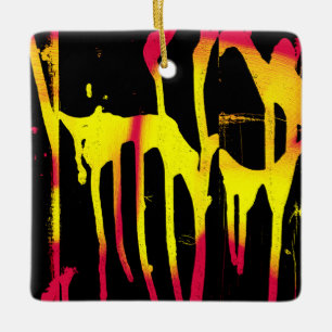 burrs and spurs and bacchanal ceramic ornament