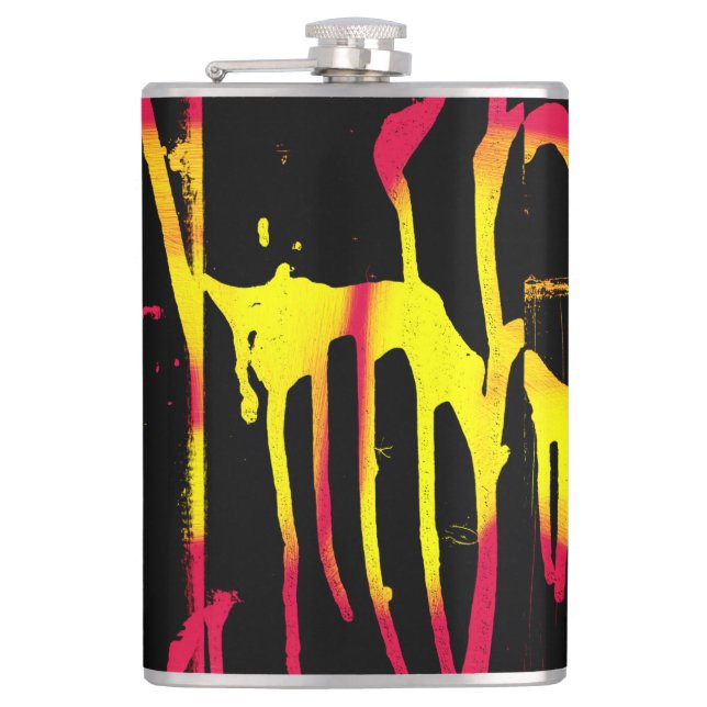 burrs and spurs and bacchanal flask (Front)