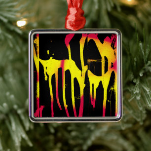 burrs and spurs and bacchanal metal ornament