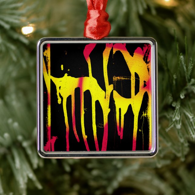 burrs and spurs and bacchanal metal ornament (Tree)