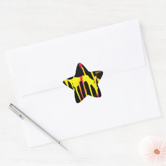 burrs and spurs and bacchanal star sticker