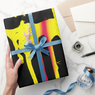 burrs and spurs and bacchanal wrapping paper