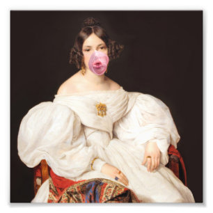 Burst Bubble Gum Diva Photo Print