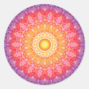 Burst Classic Round Sticker