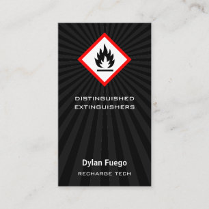 Burst Into Flames (flammable) Business Card