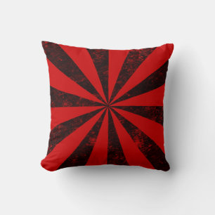 Burst (Letterpress Style Background) Throw Pillow