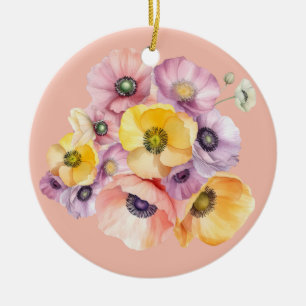 Burst of Anemones  Ceramic Ornament