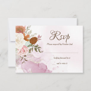 Burst of Autumn RSVP Card