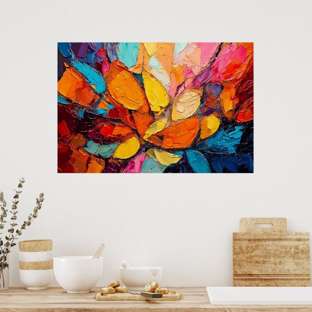 "Burst of Bloom"- download option Poster (Kitchen)