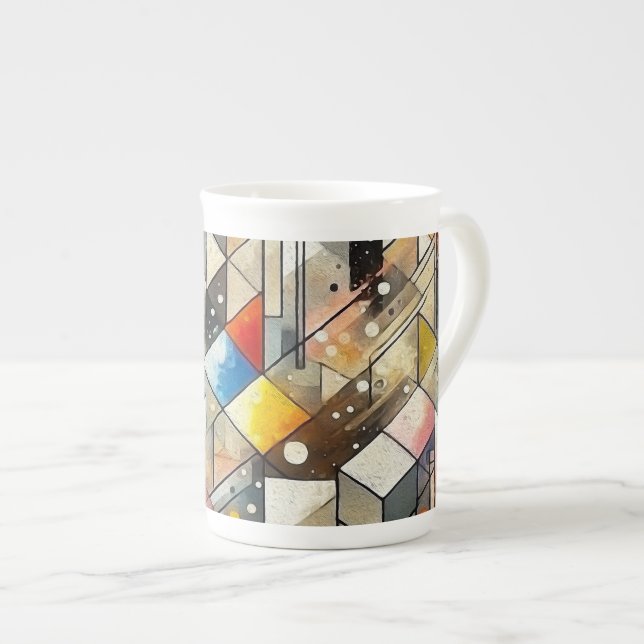 Burst of Colour Bone China Mug (Front Right)
