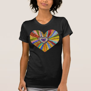burst of colour heart-#1 T-Shirt