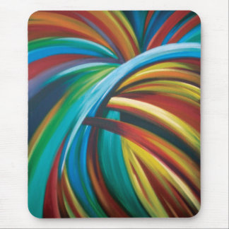 Burst of colour mouse pad