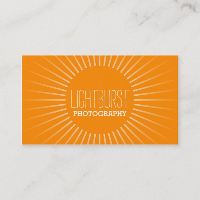 Burst of Light Business Cards (Front)