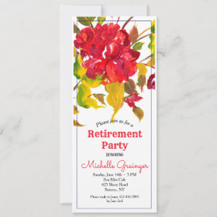 Burst of Red Invitation