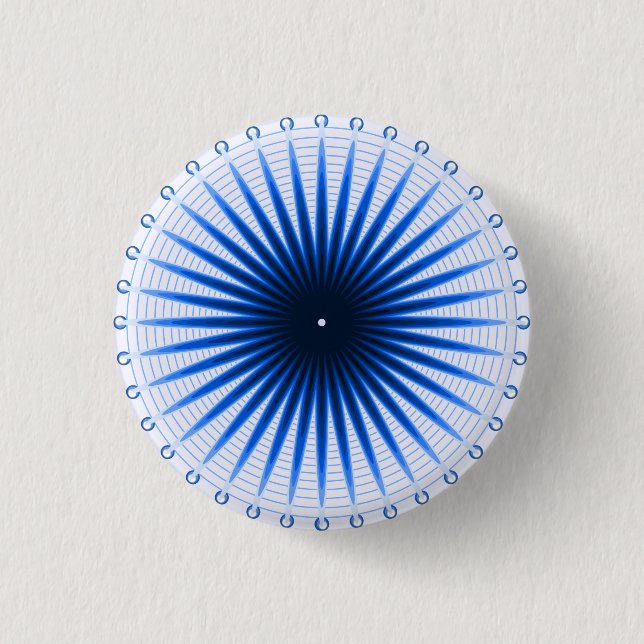 Burst of the Blues Button (Front)