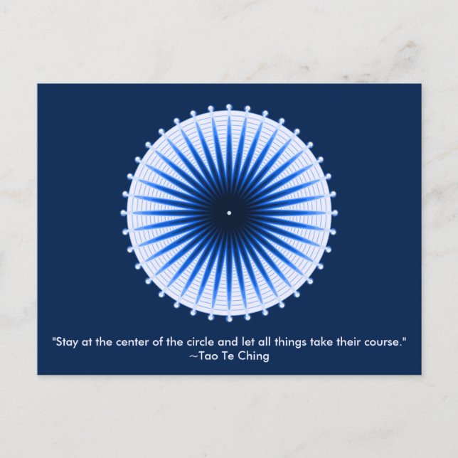 Burst of the Blues Postcard (Front)