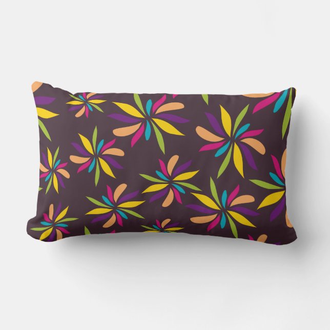 burst patterned lumbar pillow (Front)