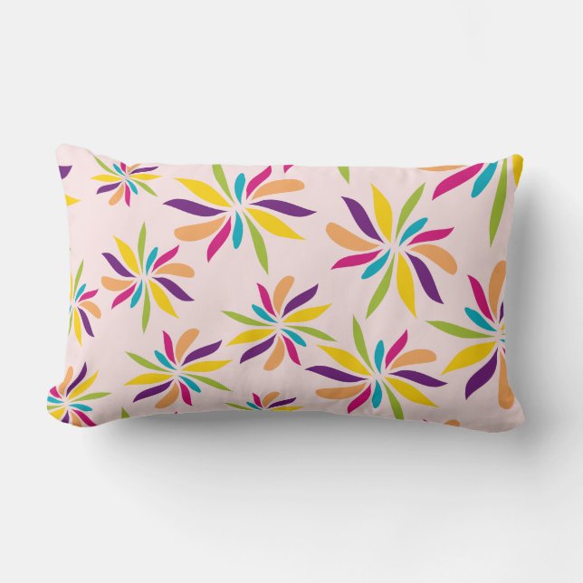 burst patterned lumbar pillow (Front)