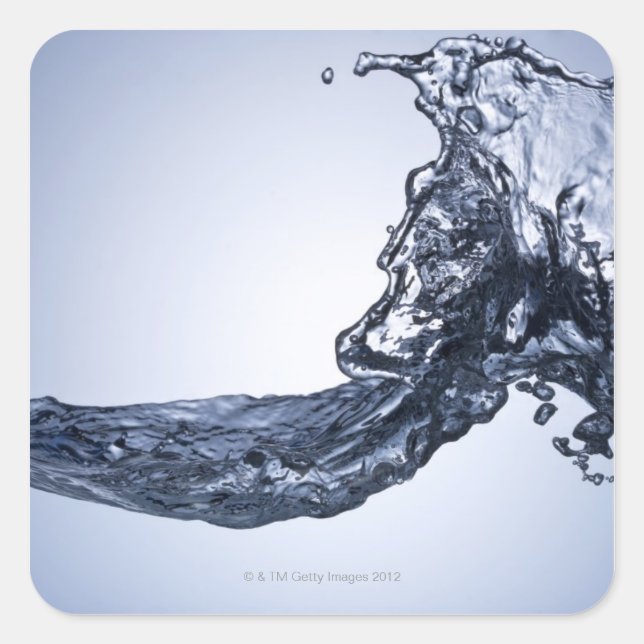 Burst wave square sticker (Front)