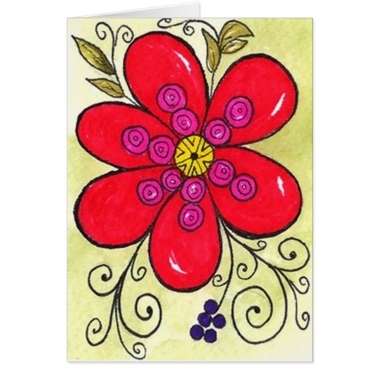 Bursting Bloom Card
