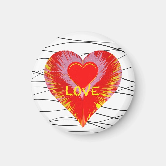 Bursting Heart Magnet (Front)