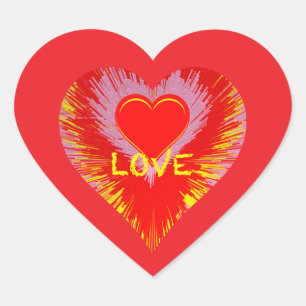 Bursting Heart Sticker