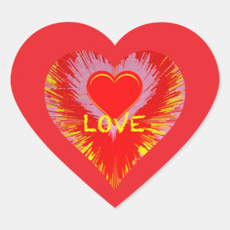Bursting Heart Sticker