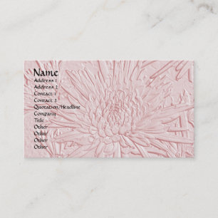 Bursting Joy/ Embossed-Like Floral Design Business Card