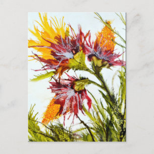 "Bursting" Postcard Featuring Art by JAC