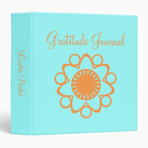 Bursting With Life Flower Binder, Orange Binder