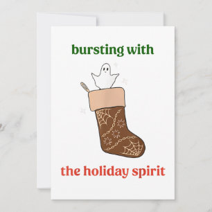 Bursting With The Holiday Spirit Funny Apparel Invitation