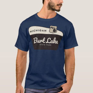 Burt Lake State Park Michigan Welcome Sign T-Shirt