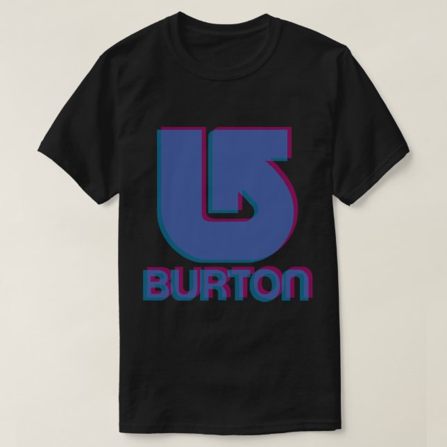 Burton Snowboards Logo 3D Sticker T-Shirt (Design Front)