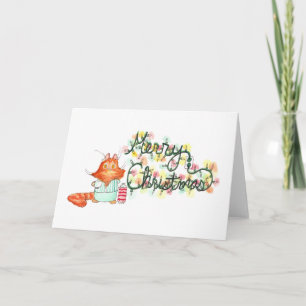 Burt's Christmas Lights Greeting Card