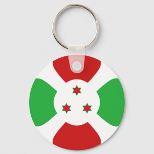 Burundi Fisheye Flag Keychain